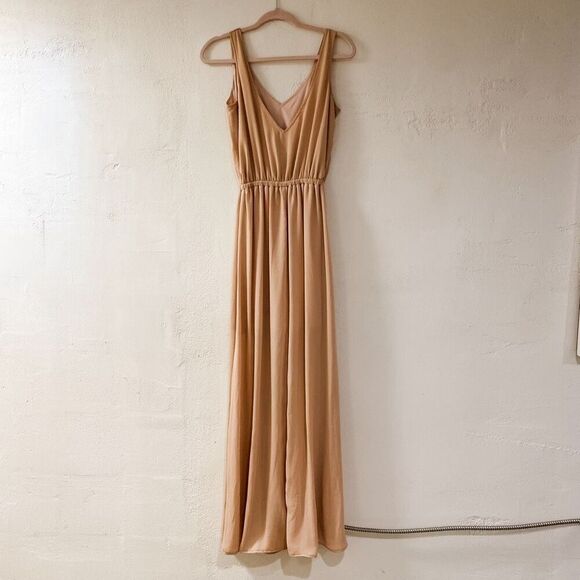 Show Me Your Mumu Kendall Maxi Dress in Dusty Blush Crisp Small - Picture 3 of 9